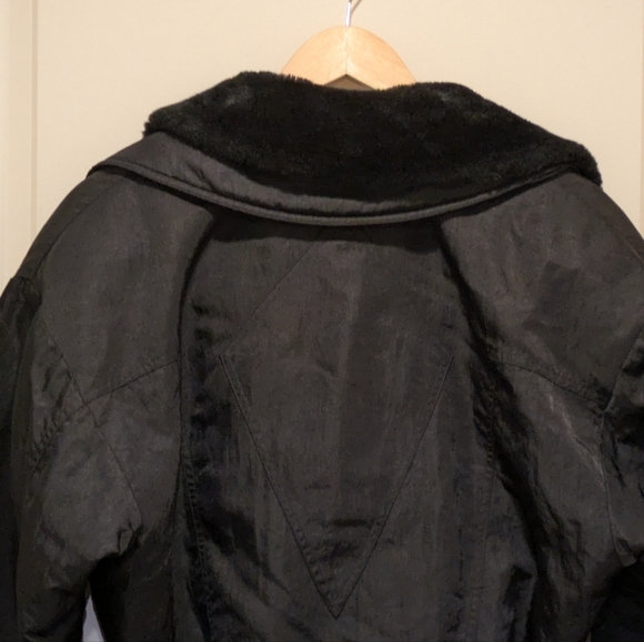 Gorgeous Vintage 90s Fera Skiwear 10 Bomber Jacket With Removable Fur Collar - Picture 9 of 15